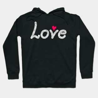 zen word love with red heart Hoodie